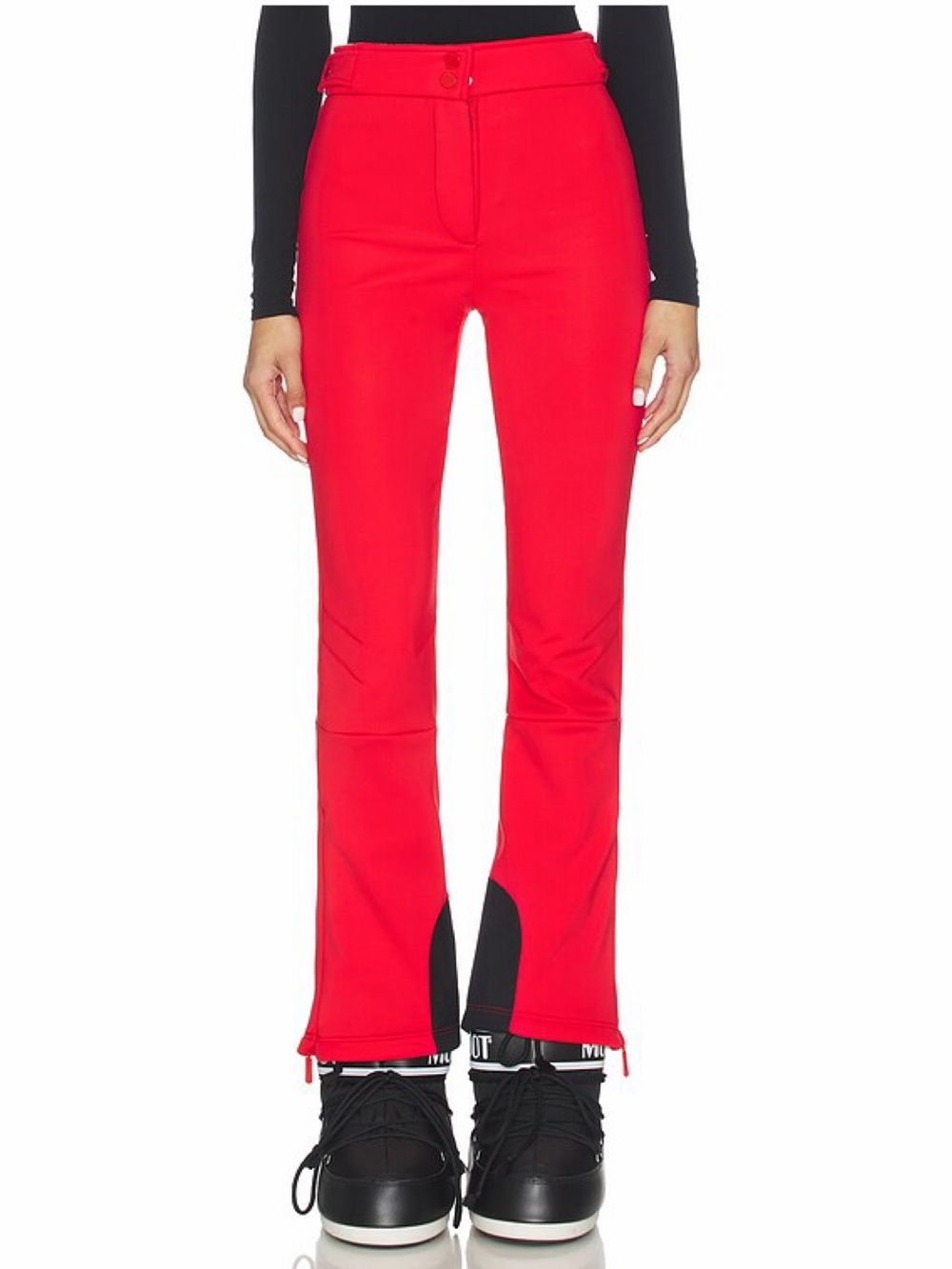 Cordova red St Moritz flared ski pants in poppy